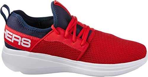 Skechers GOrun Fast Vermelho com Azul - Feirão dos Calçados