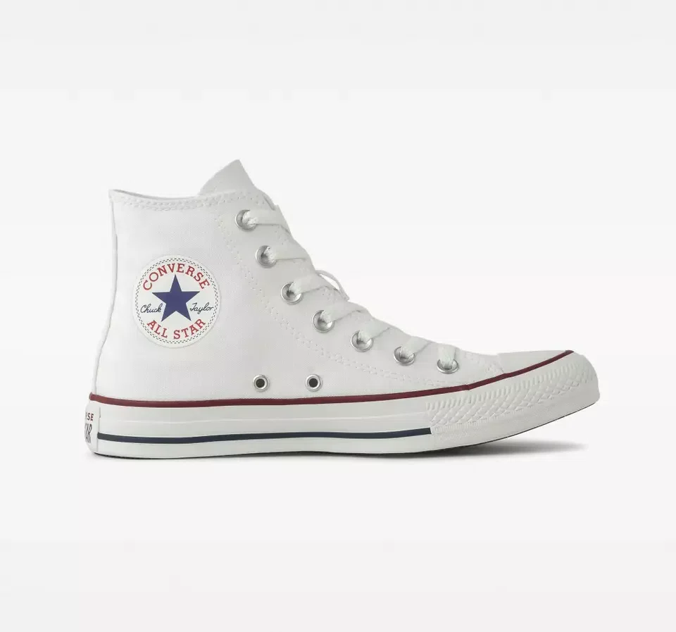 Tênis All Star Converse Plataforma Couro Branco / Preto - Feirão