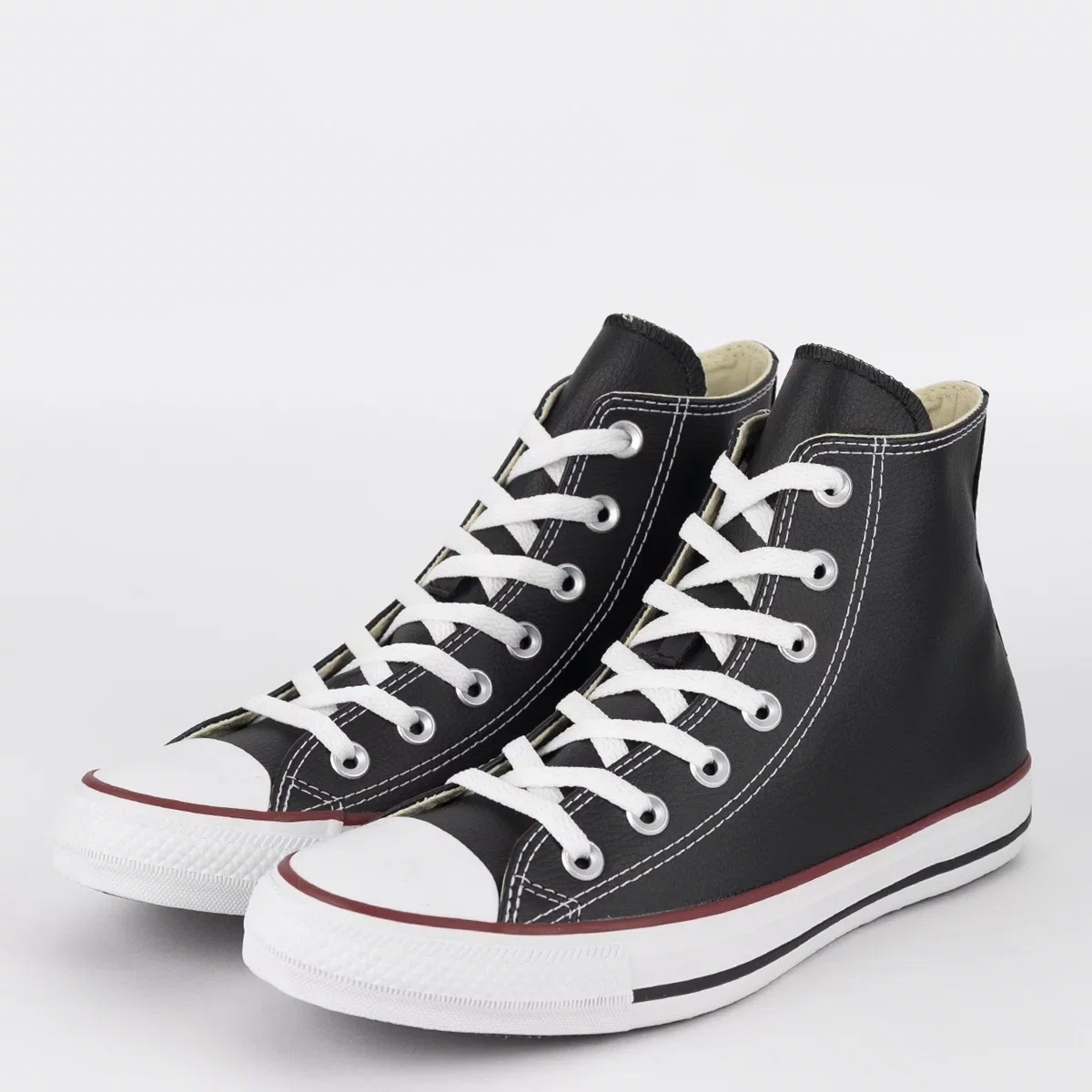 Tênis Cano Alto Converse All Star Chuck Taylor Hi Plataforma Couro