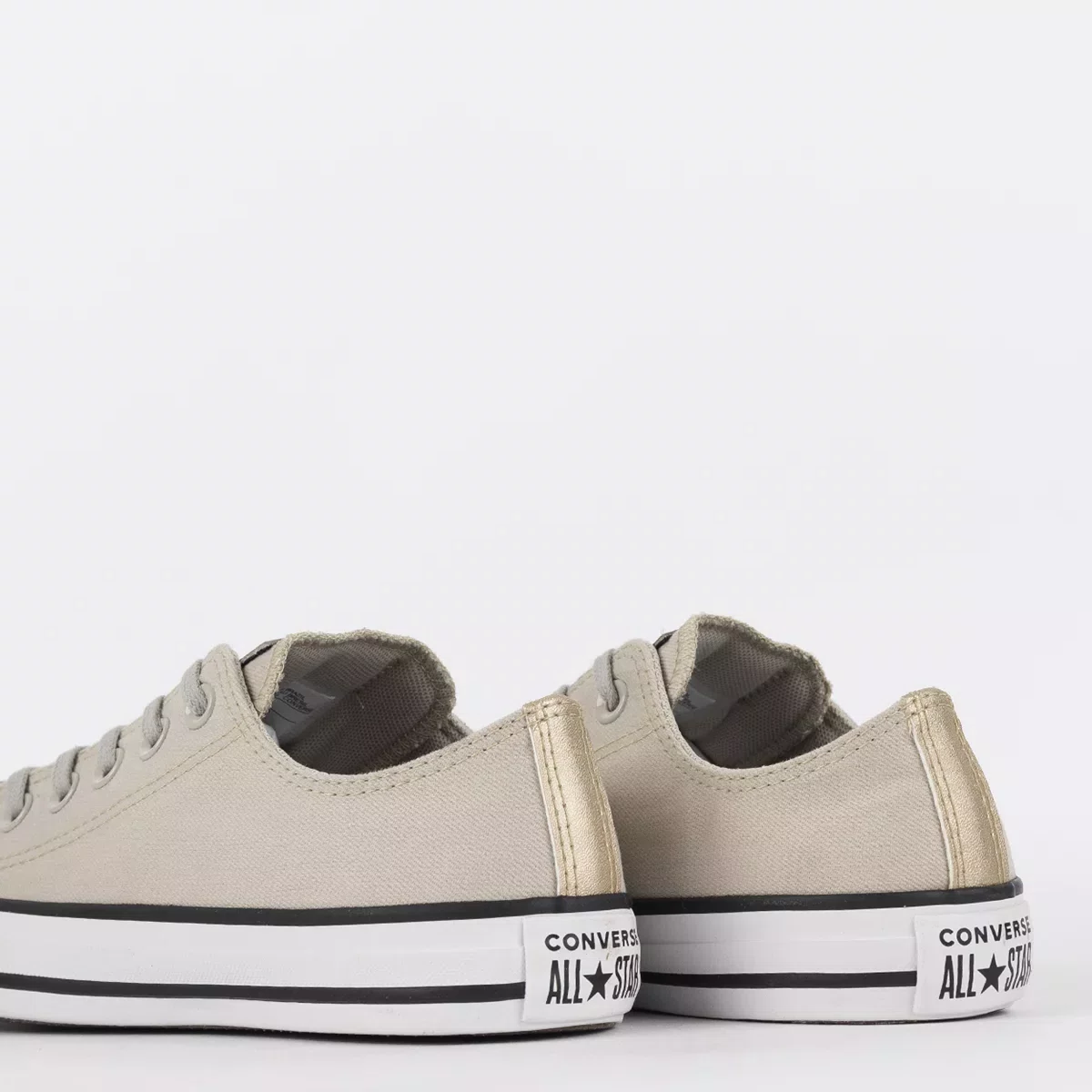 Tênis Converse Chuck Taylor All Star Hi Bege Claro/Ouro