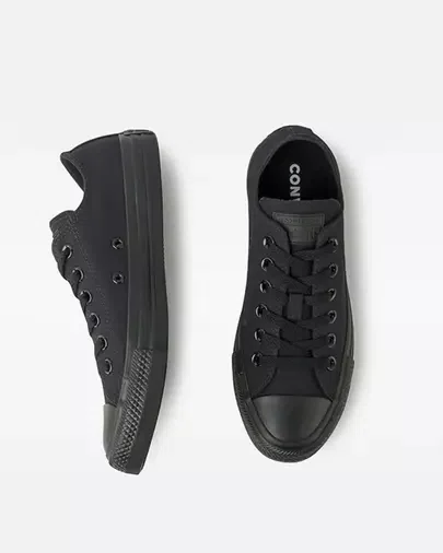 Tênis Converse Chuck Taylor All Star Monochrome Leather Hi Preto