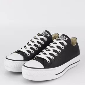 Tênis Converse Chuck Taylor All Star Ox Lift Couro Platform Preto