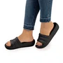 Chinelo Piccadilly Slide Marshmallow Preto C222001